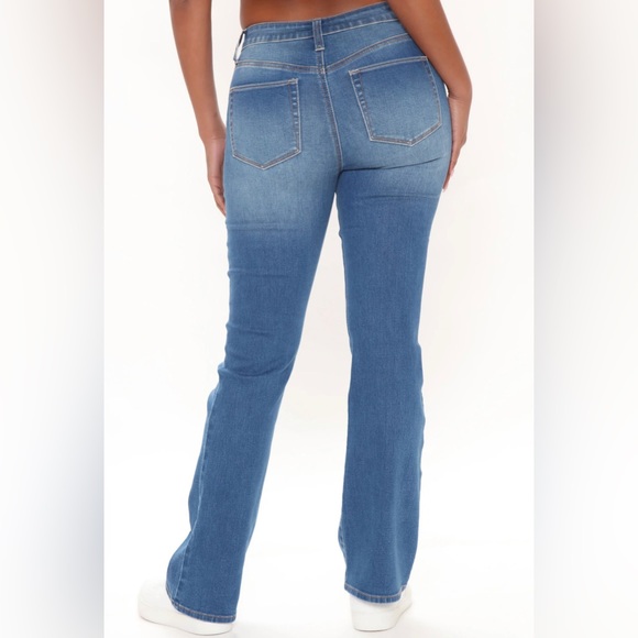 Fashion Nova In the Groove high rise bootcut jeans NWT - Picture 4 of 4